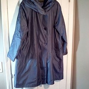 Blue dressy raincoat